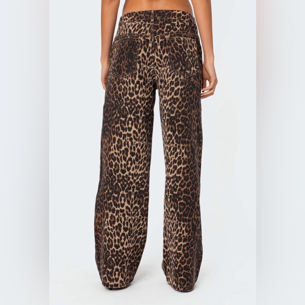 Edikted Leopard Patterned Jeans NWT - image 5